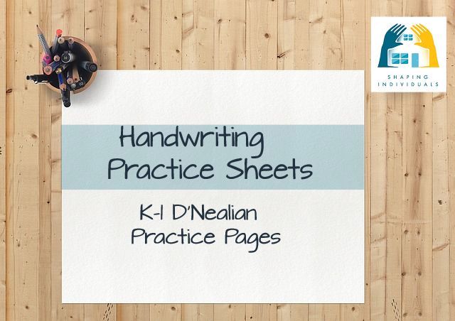 D'Nealian K-1 Handwriting Practice Sheets from www.design-your-homeschool.com
