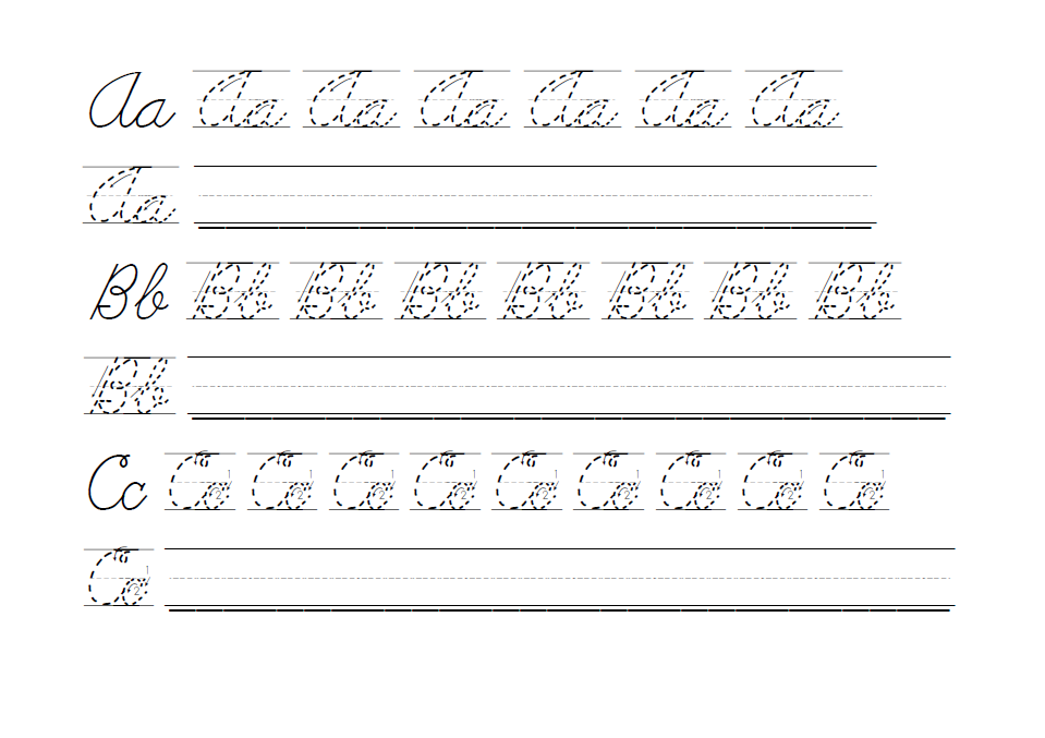 Handwriting Practice Sheets - free handwriting worksheets - 3 styles