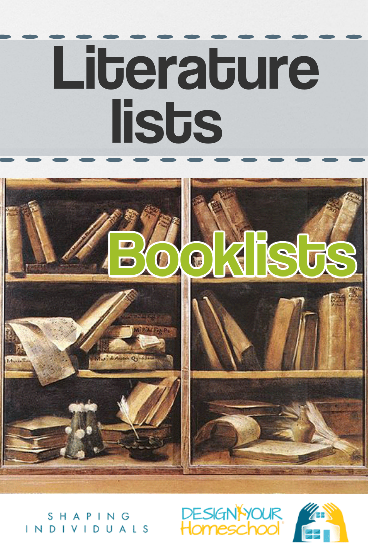 Homeschool Literature Lists for reading to children
