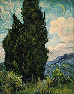 cypresses by van gogh to teach elements of art
