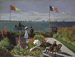 garden at sainte adresse Monet