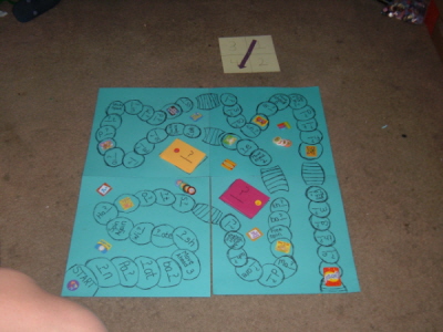 This shows the finished game