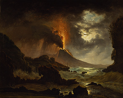 Eruption of Versuvius, 1823.  Johan Dahl