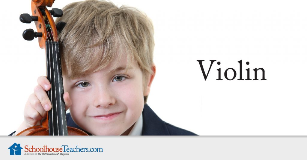 Online violin lessons great for the homeschool family who love to stay